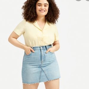 NWT Everlane The Deconstructed Denim Skirt